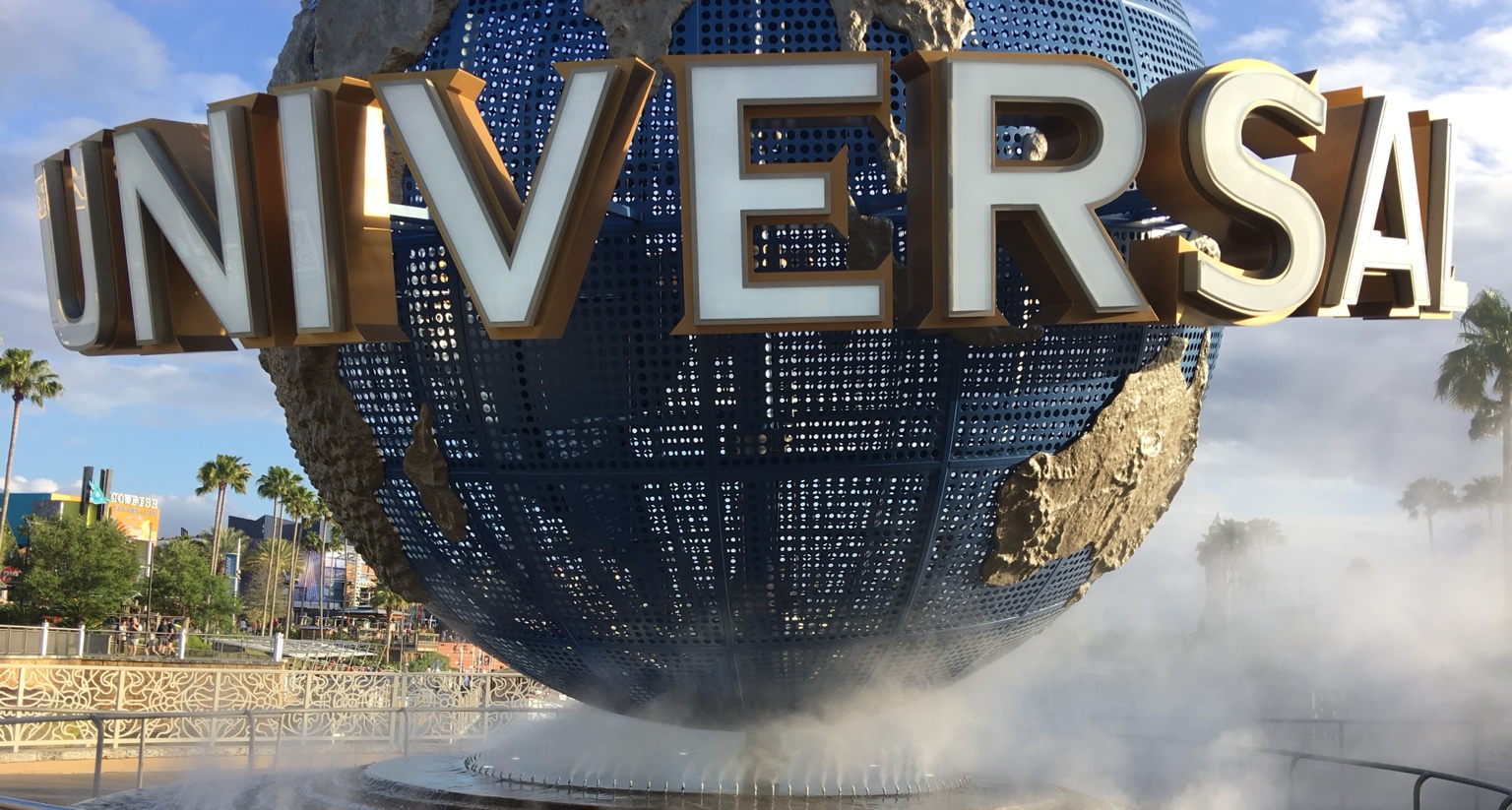 Universal Orlando globe entrance